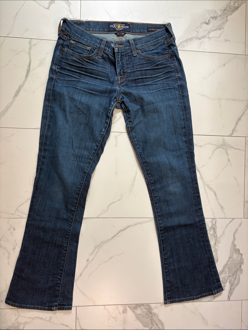 Lucky Brand Blue Flare Jeans - Mid-Rise Boot Cut